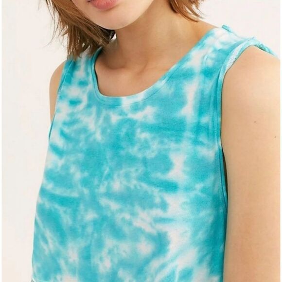 Free People Tie Dye Anytime Cotton Tank Top size Small - Picture 4 of 10